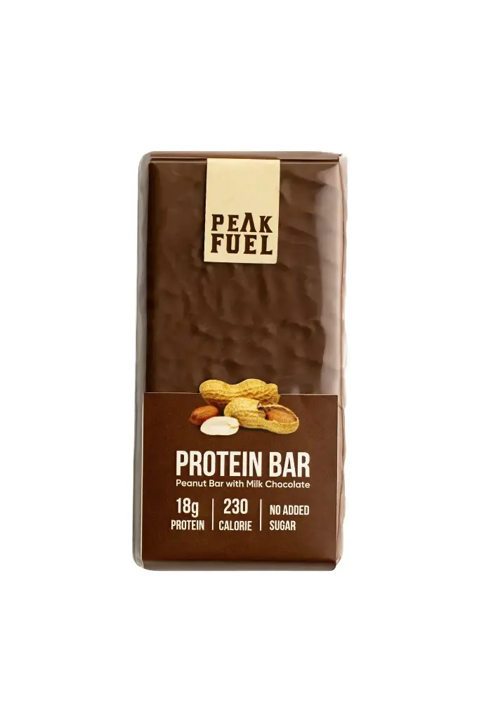 Protein Bar - Peanut Bar with Milk Chocolate - Pack of 12