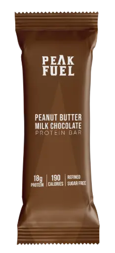 Protein Bar - Peanut Bar with Milk Chocolate - Pack of 12